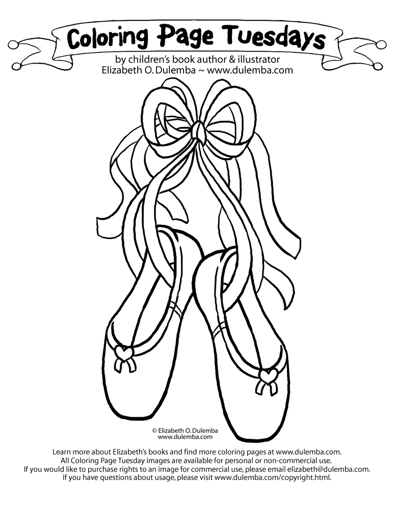 Ballet Slippers Coloring Pages - Get Coloring Pages