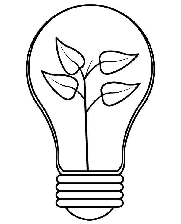 Printable bulb coloring page sheet - Topcoloringpages.net