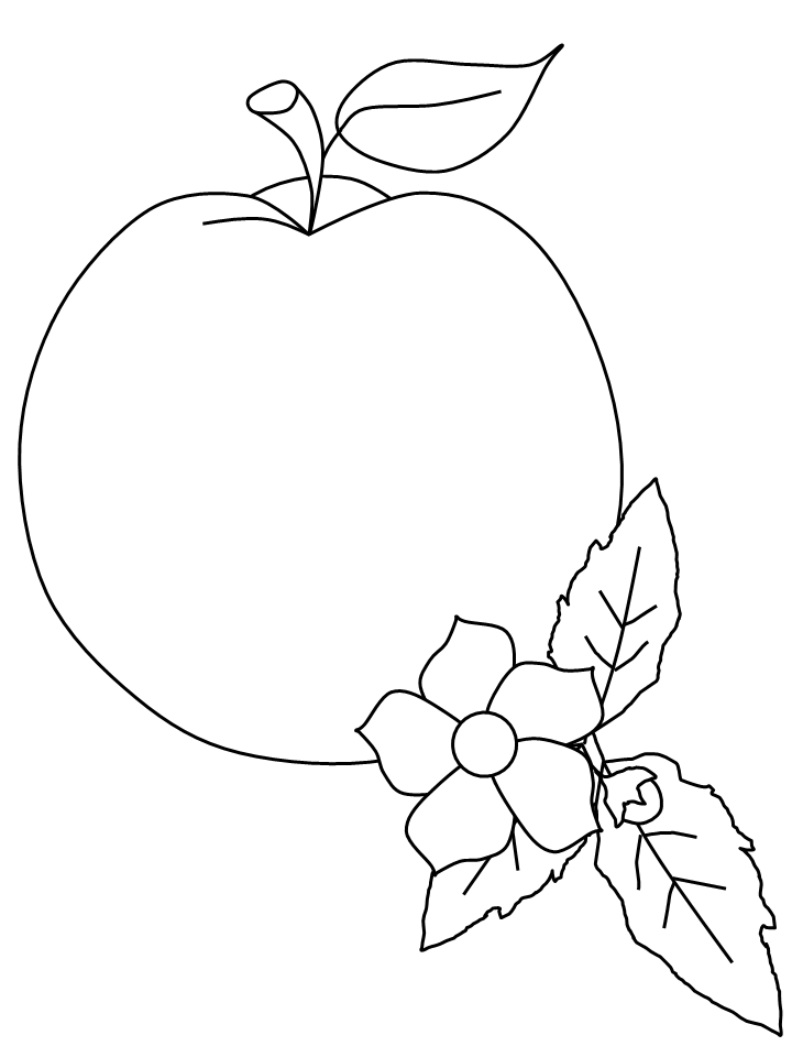 Peach Coloring Pages Fruits Food peach3 Printable 2021 323 Coloring4free -  Coloring4Free.com
