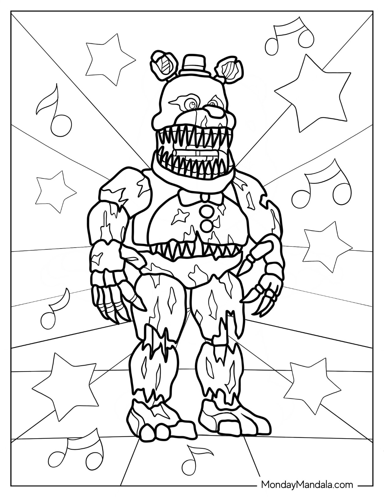 Five Nights At Freddie's Coloring Pages ...