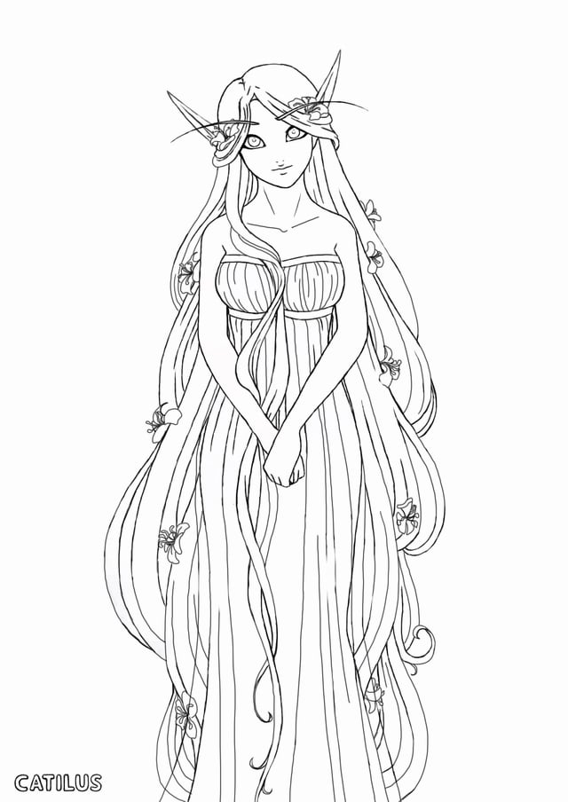 OC] [ART] Oriel Dawnsinger, Elf ...