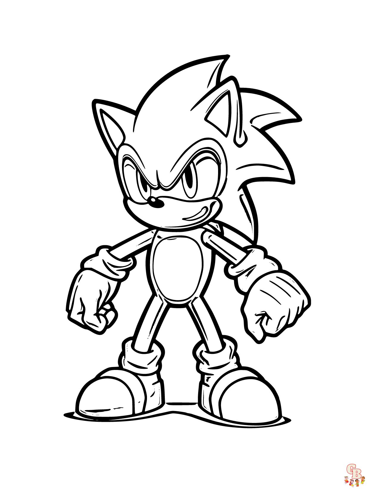 Golden Sonic Coloring Pages - Coloring Nation