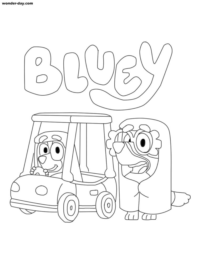 Bluey Coloring Pages Printable for Free Download