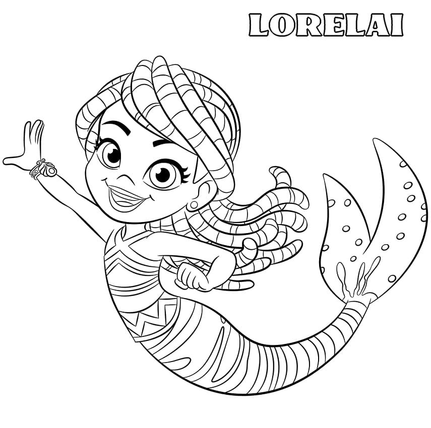 Lorelai from Santiago of The Seas Coloring Page - Free Printable Coloring  Pages for Kids