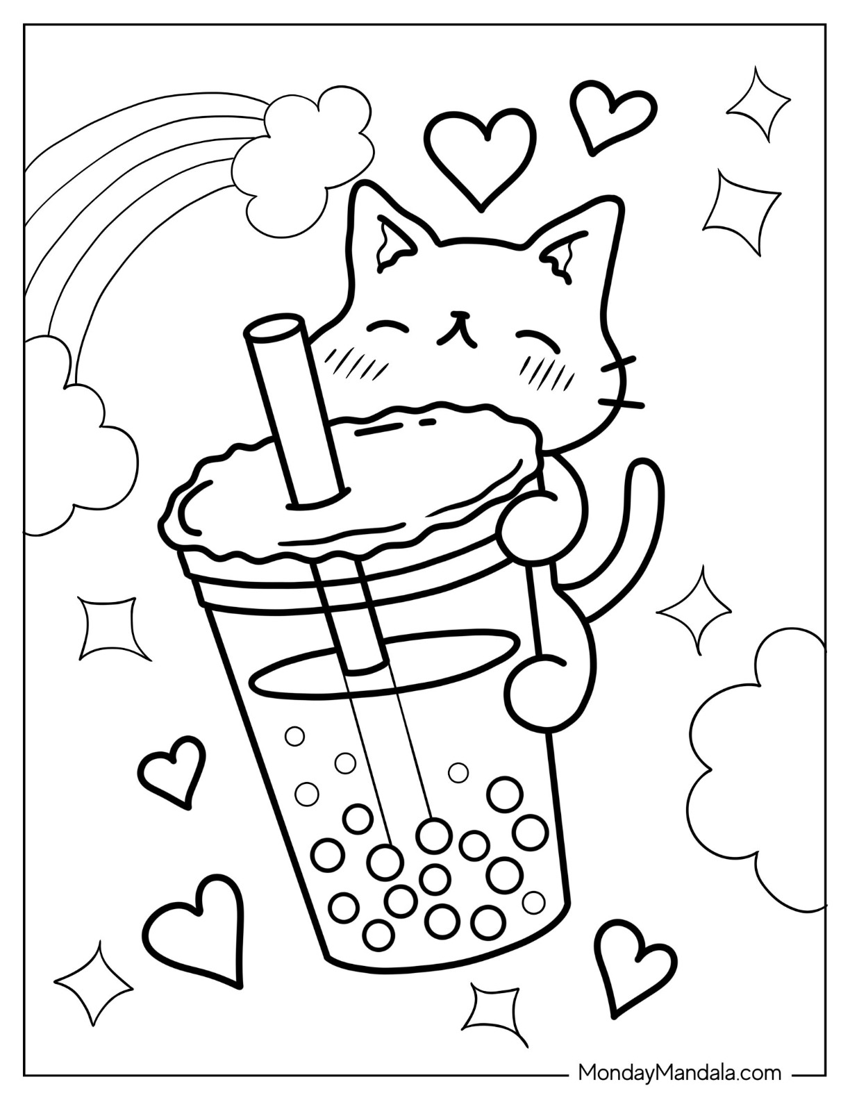 20 Boba Tea Coloring Pages (Free PDF ...