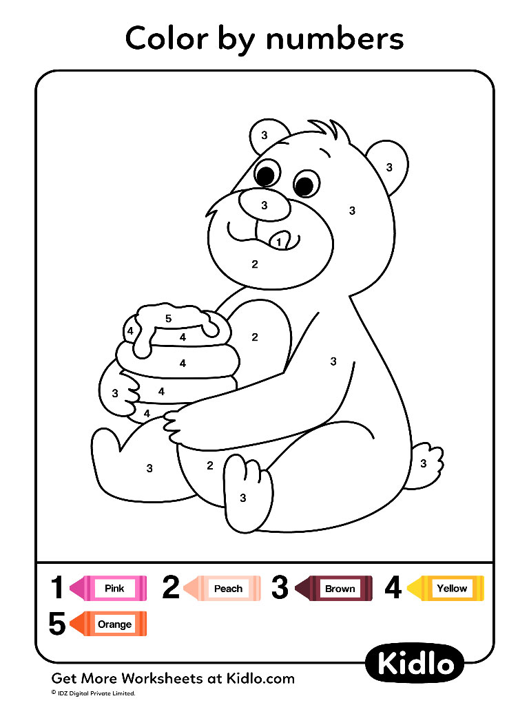 Numbers - Coloring Pages Worksheet #58 ...