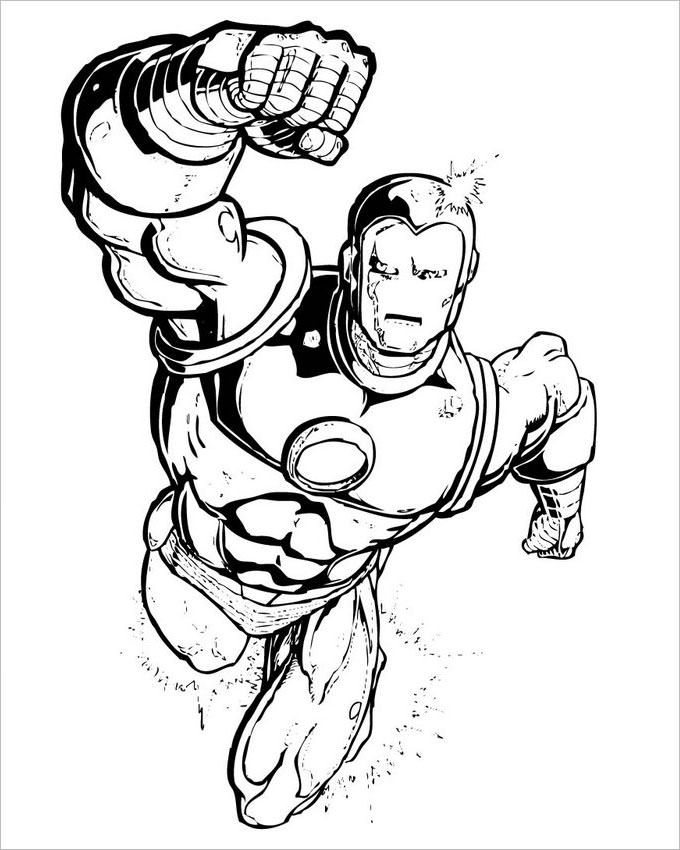 Superhero Coloring Pages - Coloring Pages | Free & Premium Templates