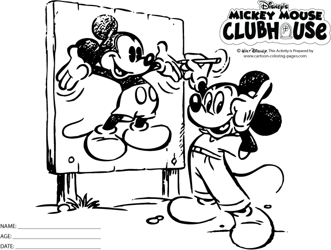 Mickey Mouse Clubhouse Coloring Pages Free Printable - High ...