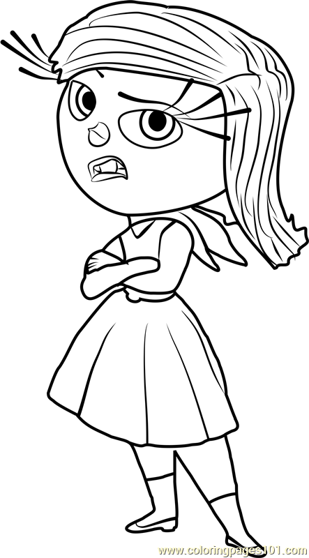 Disgust Coloring Page for Kids - Free Inside Out Printable Coloring Pages  Online for Kids - ColoringPages101.com | Coloring Pages for Kids