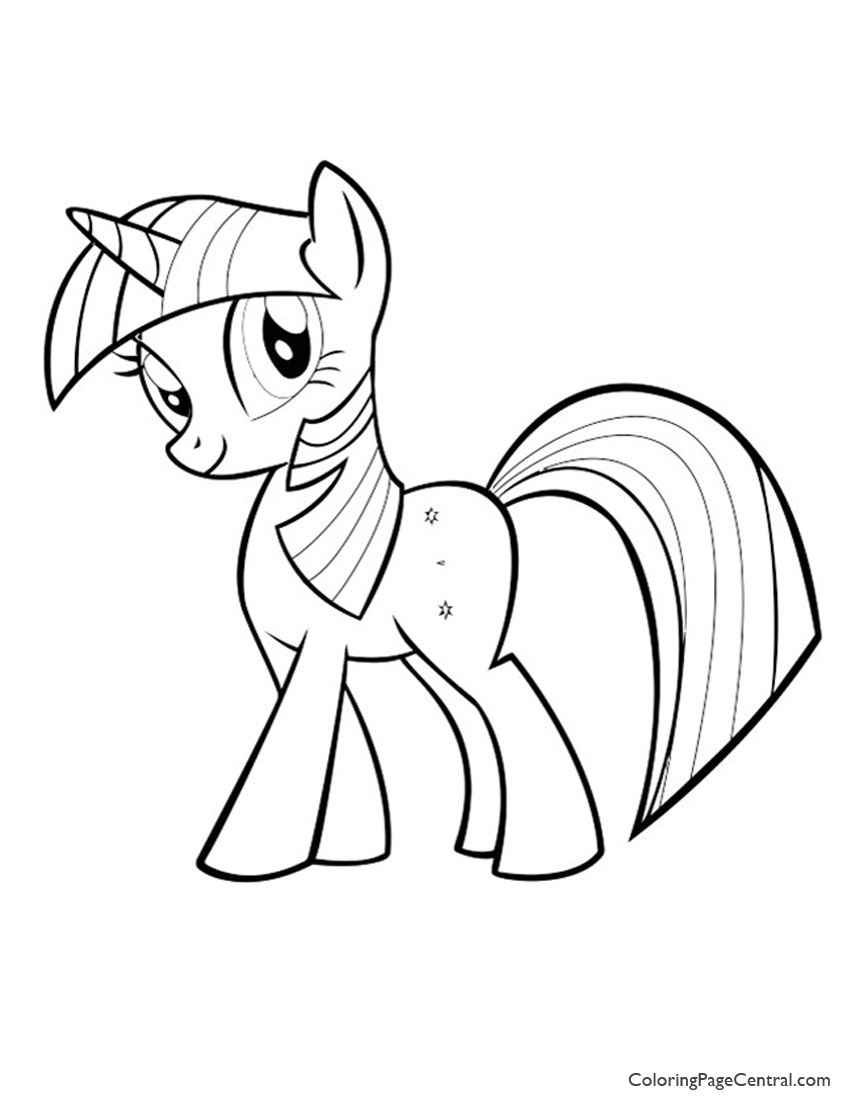 My Little Pony - Twilight Sparkle 01 Coloring Page | Coloring Page ...