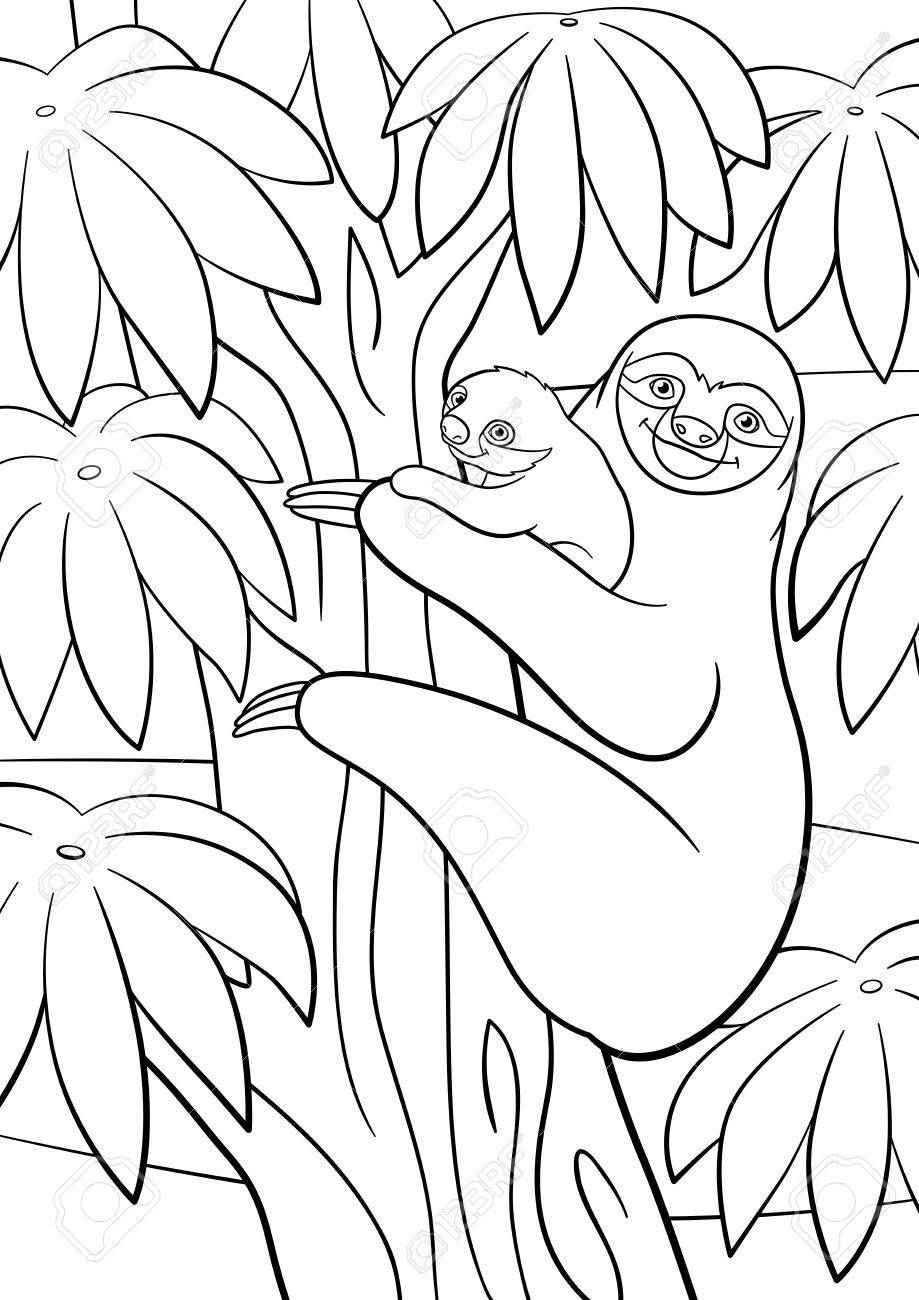 Coloring Page ~ Slotholoring Page Pages Mother With Her Littleute ...