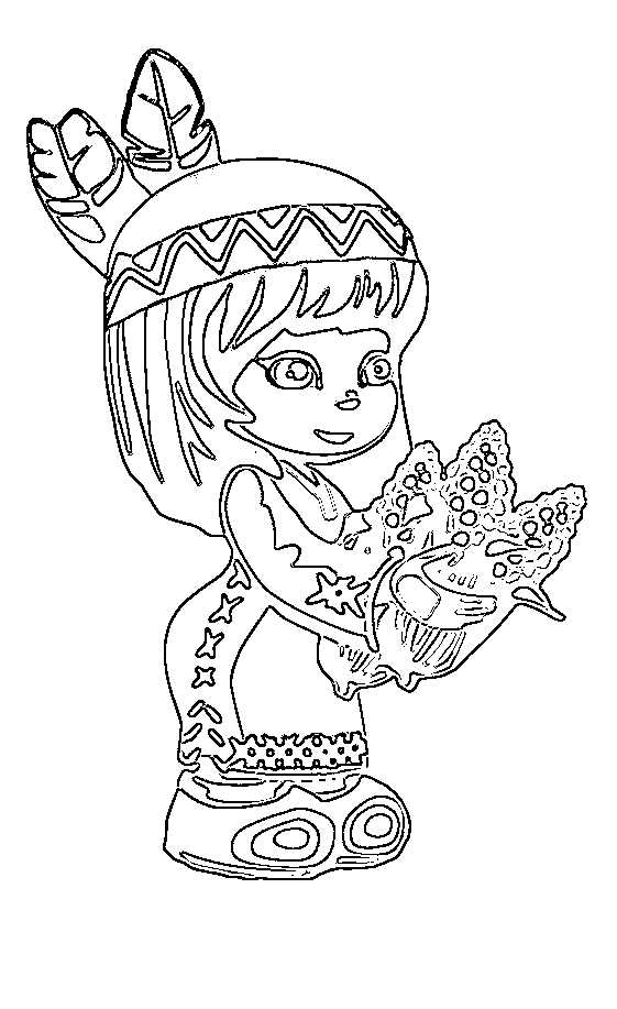 Native American Indian Coloring Pages for Kids