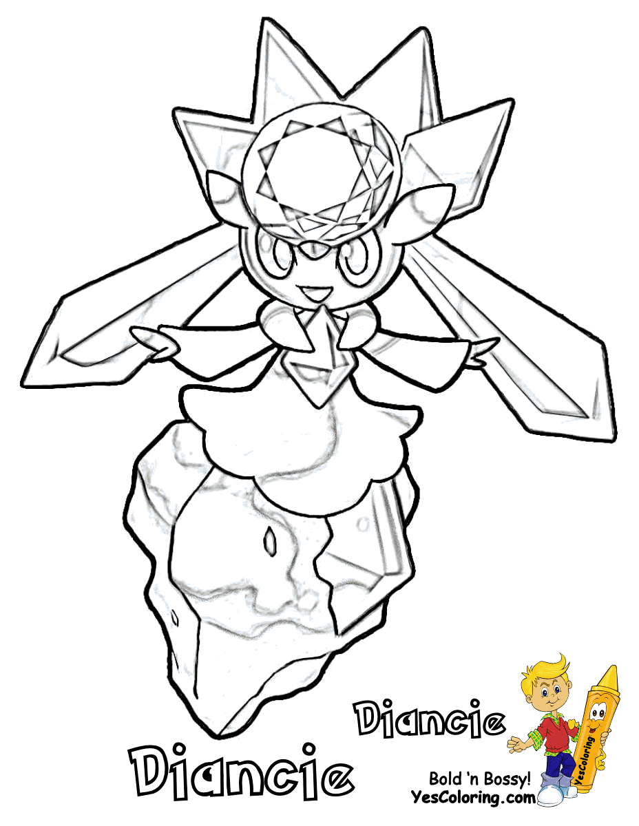 Excellent Pokemon X Coloring Slurpuff - Diancie | Free | Boys Coloring