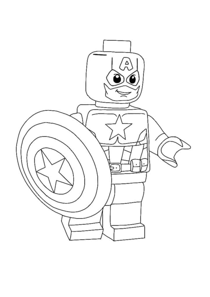 Lego Captain America coloring pages - 8 Free Printable Coloring ...