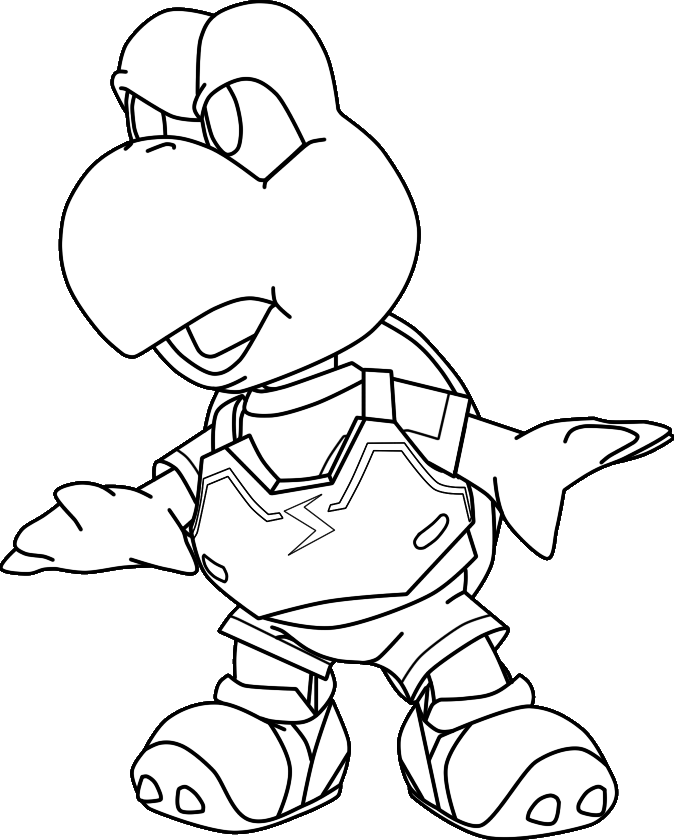 Koopa Troopa Coloring Pages Images & Pictures - Becuo