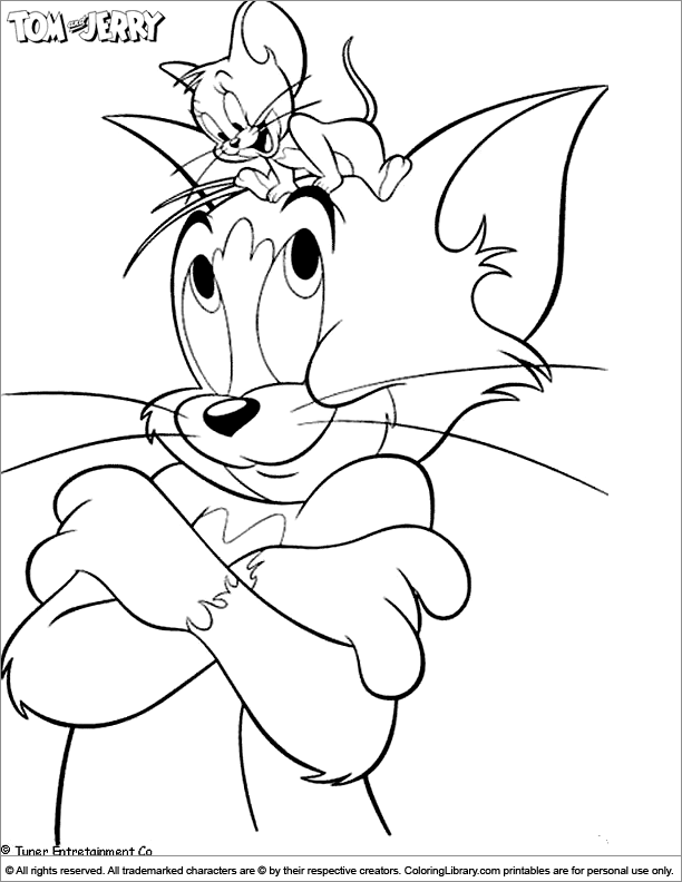tom jerry tales te amo Colouring Pages
