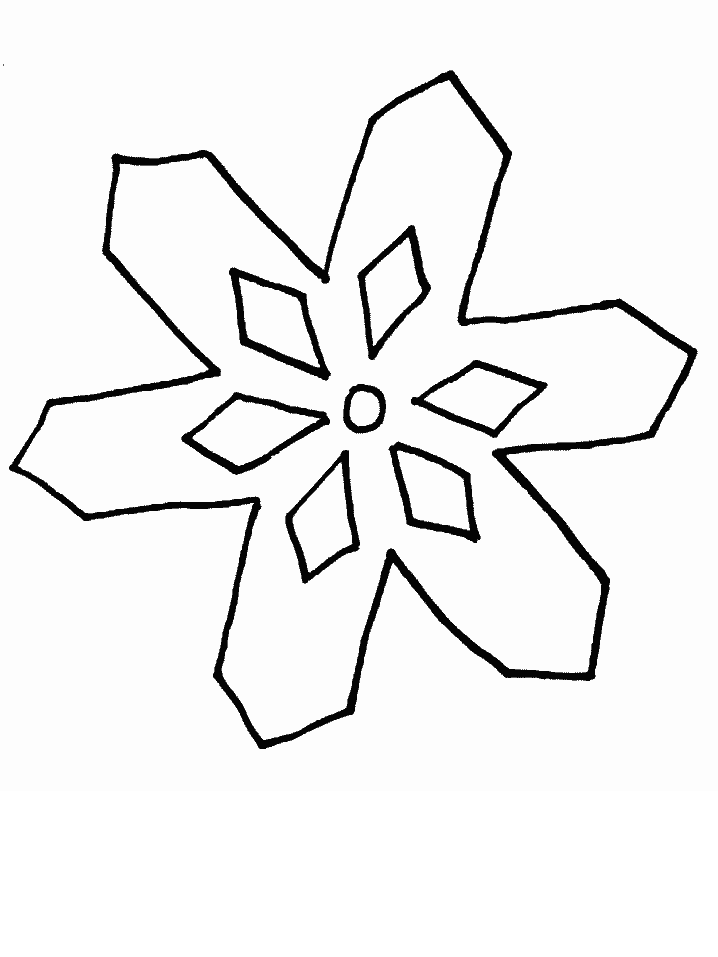 Printable Snowflake2 Winter Coloring Pages