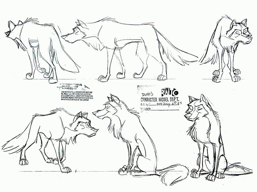 Cartoon Concept Design: CHARACTER DESIGN BALTO PART 1
