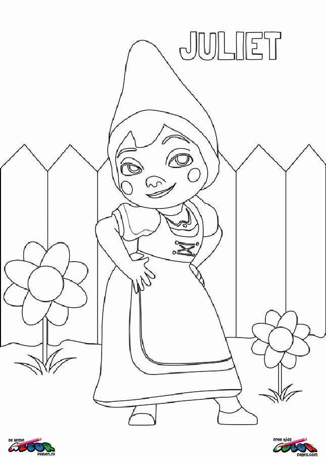 gnome juliet Colouring Pages