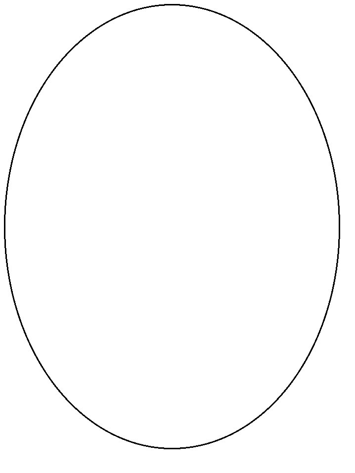 oval shape colouring page Coloriage