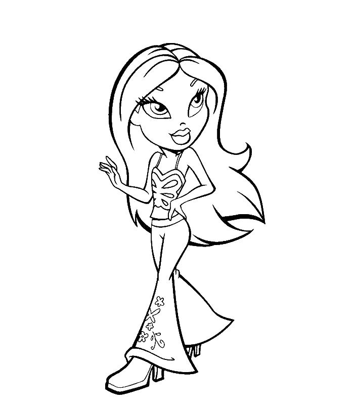 Bratz Coloring Pages Free Download Free Printable Coloring Pages 