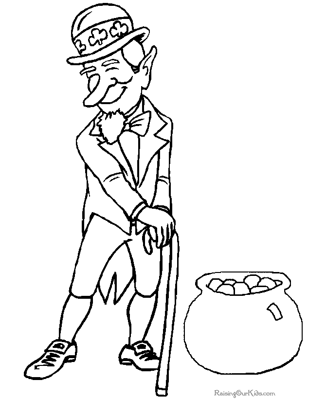 Pot of Gold Coloring Page - 004