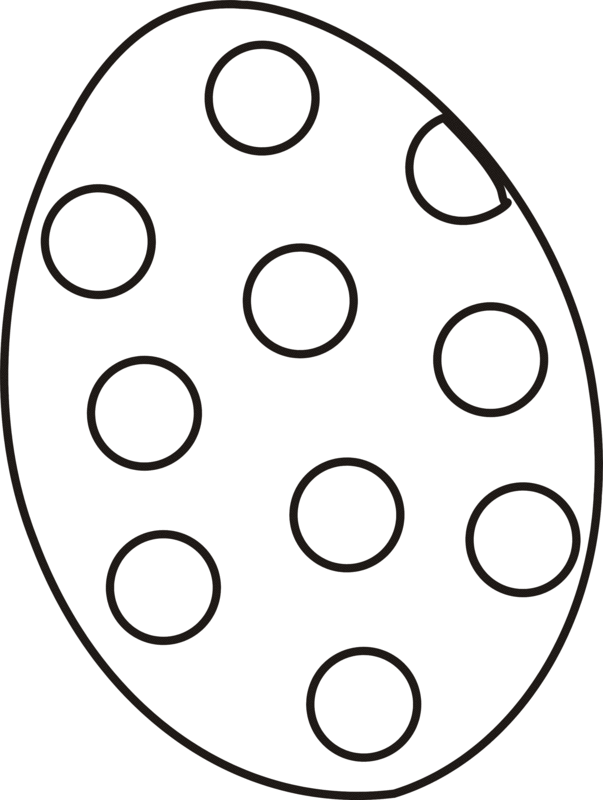 Easter Egg with Spots Coloring Page | Greatest Coloring Book