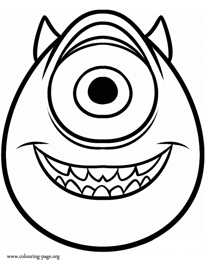 Mike Wazowski coloring page for kids | coloring pages