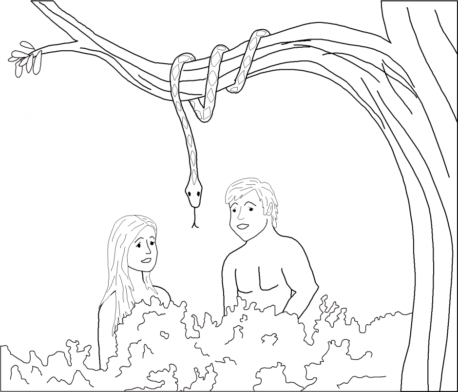 Adam And Eve Coloring Pages Activities Coloringz 199157 Adam And 