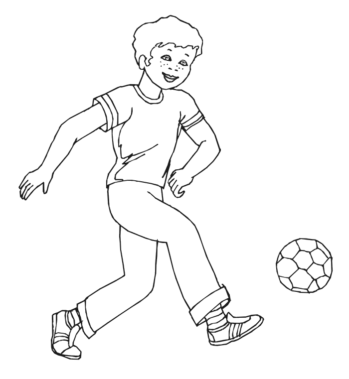 soccer ball pictures to color | Coloring Picture HD For Kids 