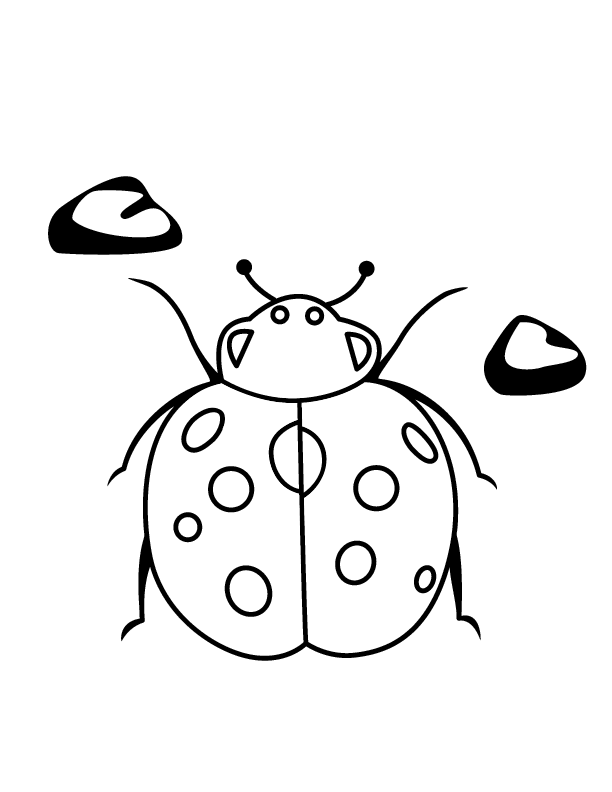 lady bug 0125 printable coloring in pages for kids - number 1928 