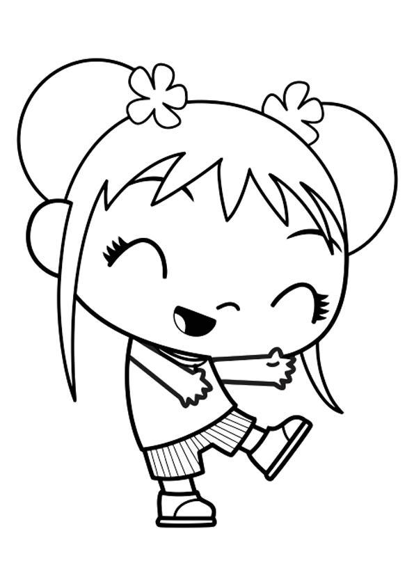 Ni Hao Kai-Lan Characters Coloring Page