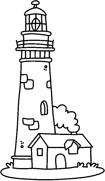 Lighthouse Coloring Page