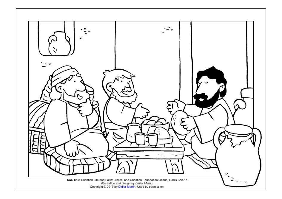 Road To Emmaus Coloring Page - Coloring Nation