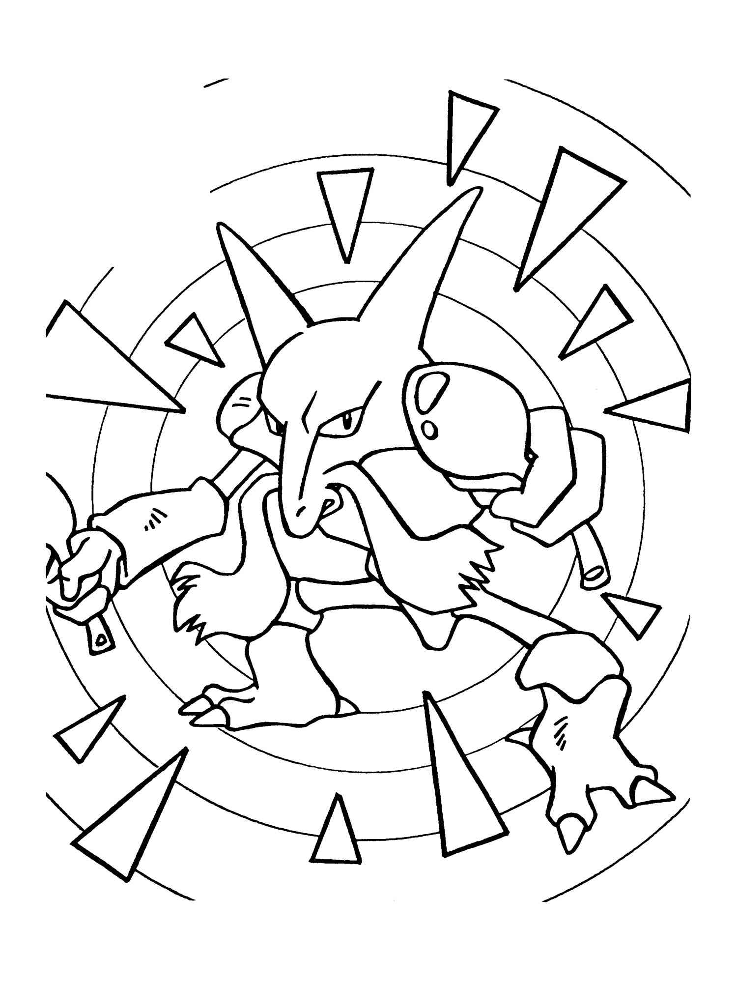 Pokemon Alakazam coloring pages - Free Printable