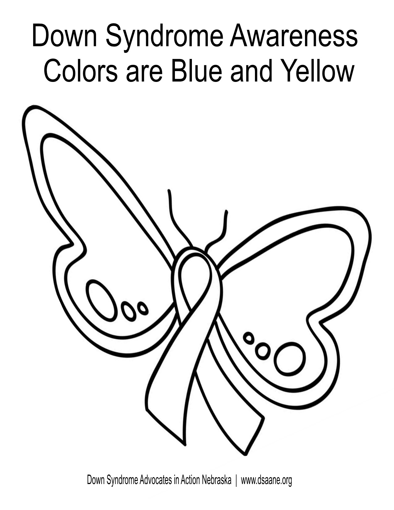 Down Syndrome Coloring Pages Coloring Nation