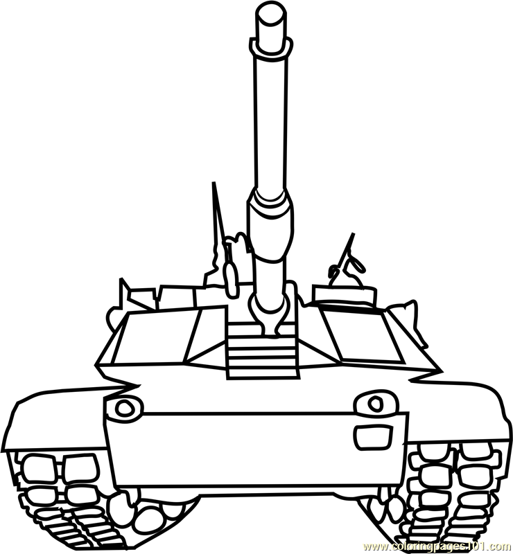 Tanks front view Coloring Page for Kids - Free Tanks Printable Coloring  Pages Online for Kids - ColoringPages101.com | Coloring Pages for Kids