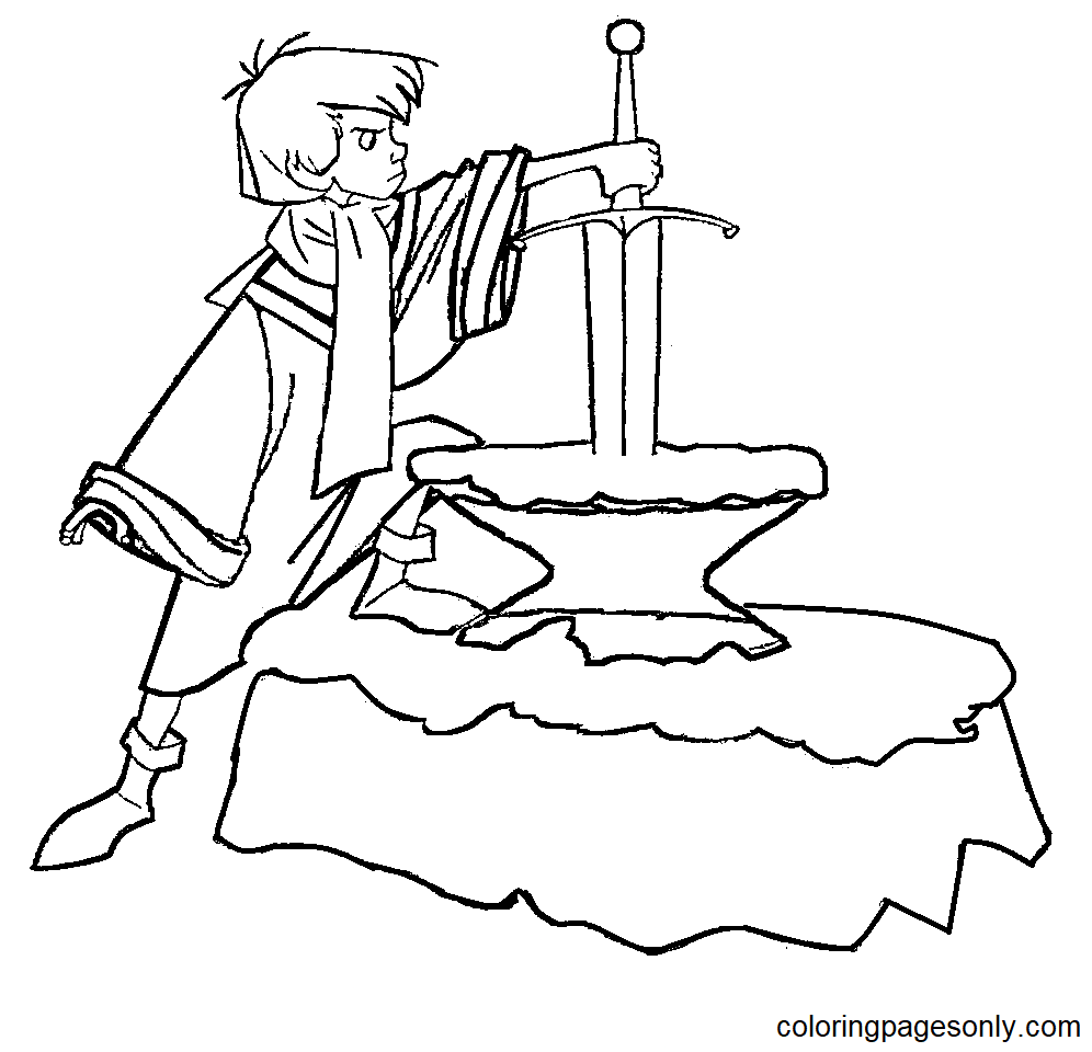 Excalibur Sword Coloring Pages ...
