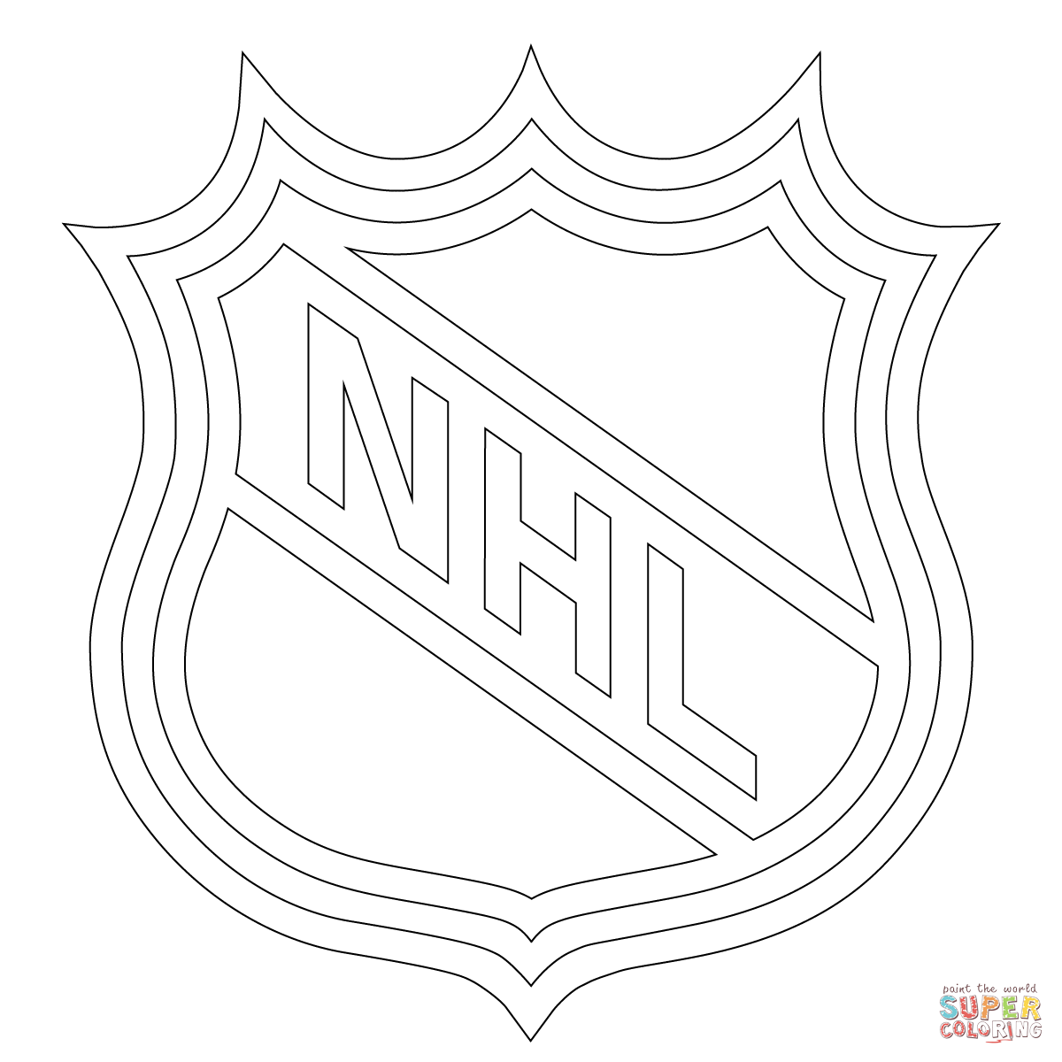 Sports coloring pages, Nhl logos, Nhl