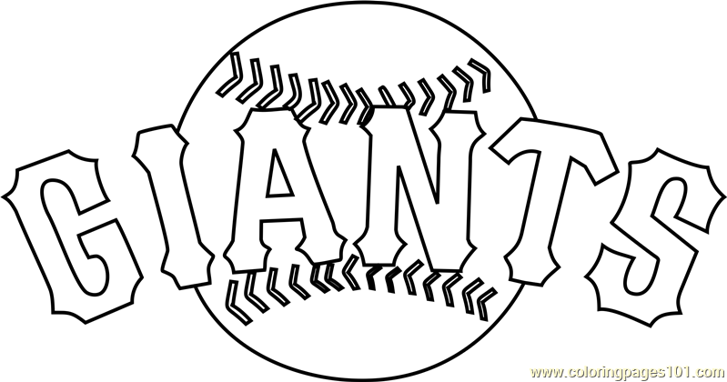 San Francisco Giants Logo Coloring Page for Kids - Free MLB Printable Coloring  Pages Online for Kids - ColoringPages101.com | Coloring Pages for Kids