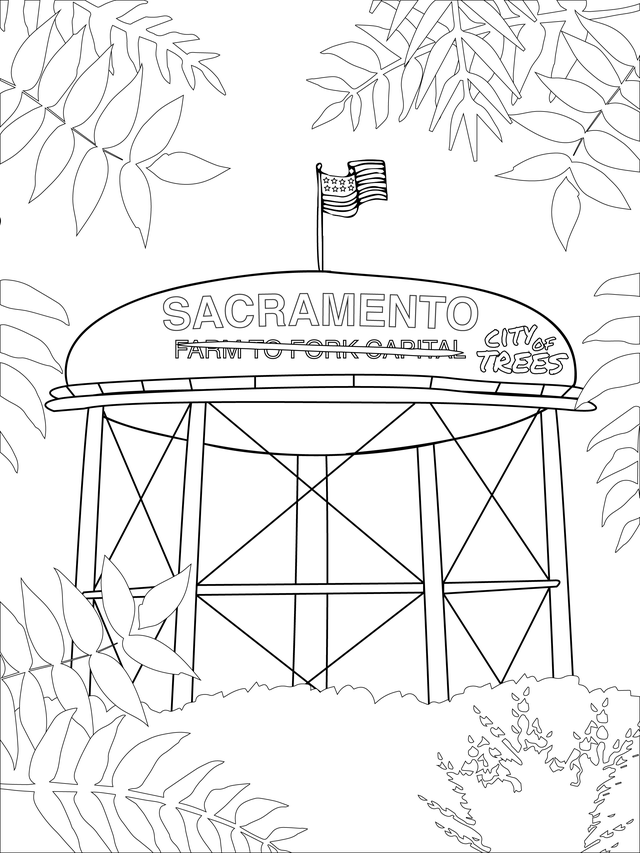 I made a Sacramento coloring book. These are my favorite pages : r/ Sacramento