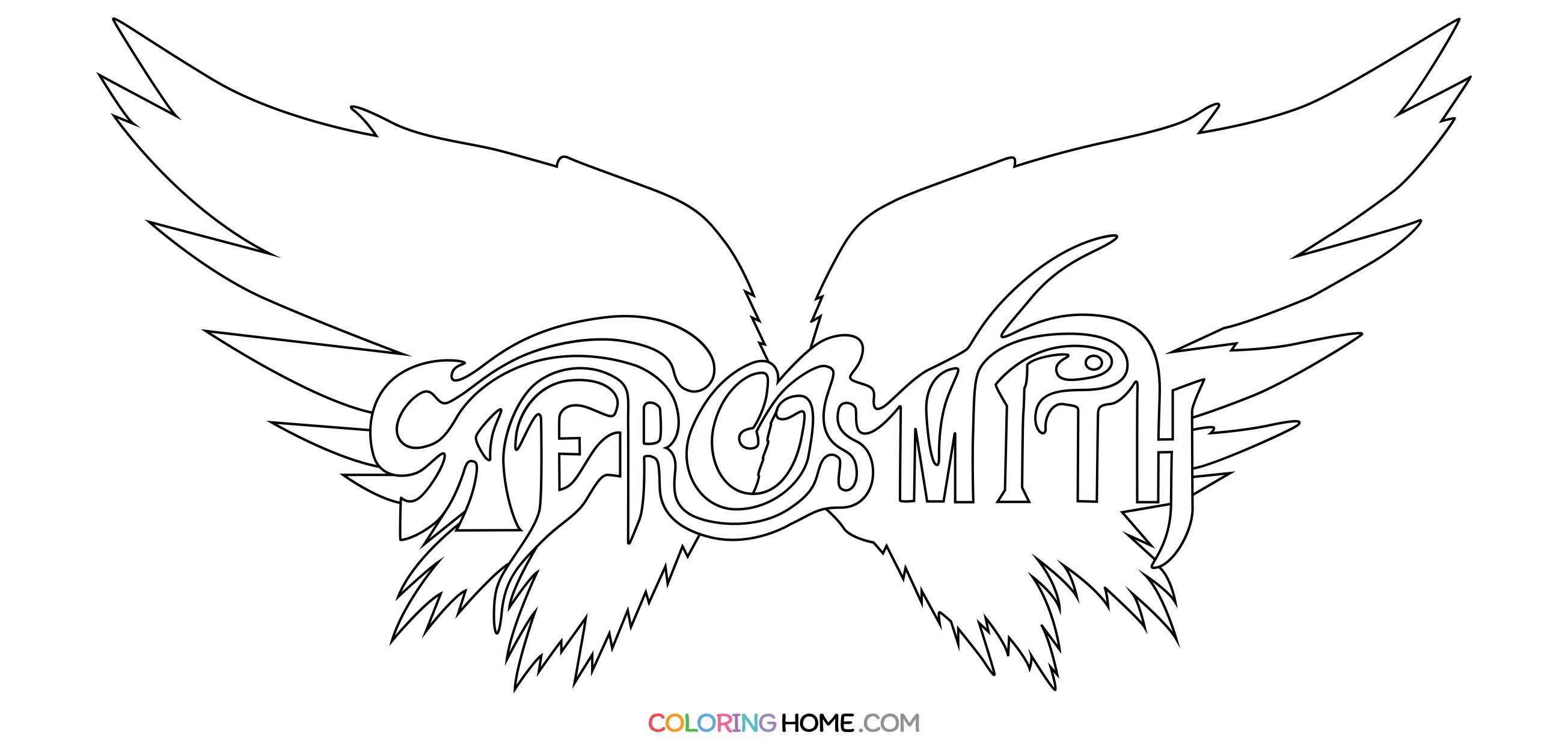 Aerosmith coloring page