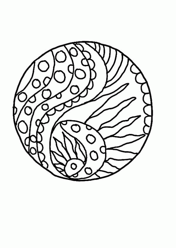 Stained Glass Mosaic Coloring Page - Download & Print Online ...