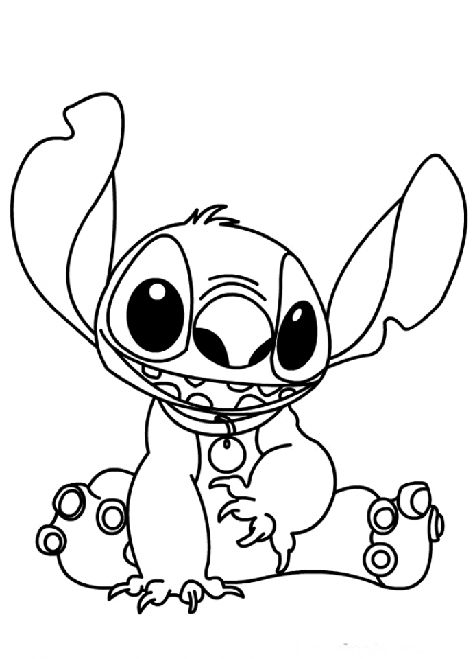 Get This Free Stitch Coloring Pages to Print 6pyax !