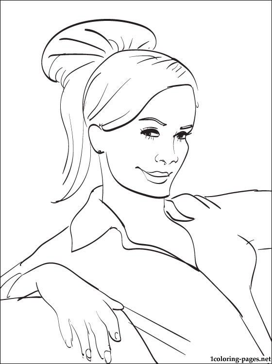 Rihanna actress and R&B singer coloring page | Coloring pages