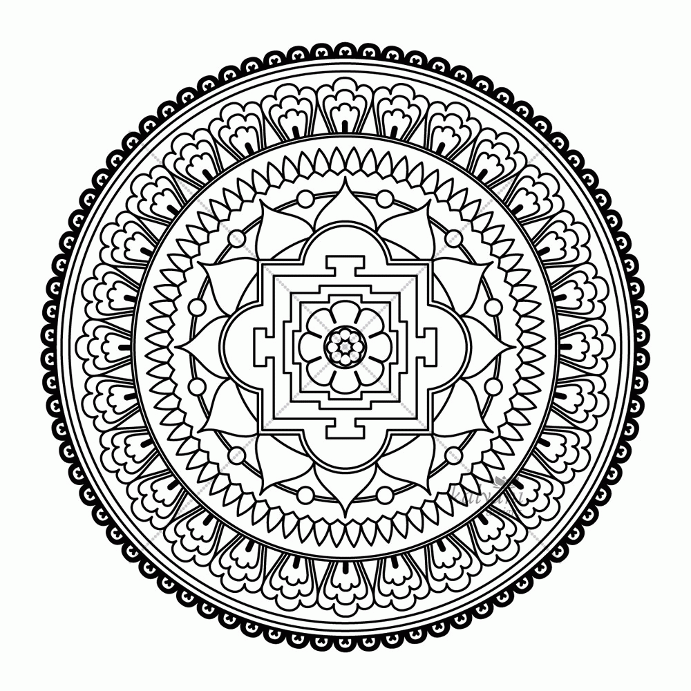 11 Pics of 8 X 10 Intricate Mandala Coloring Pages - Intricate ...