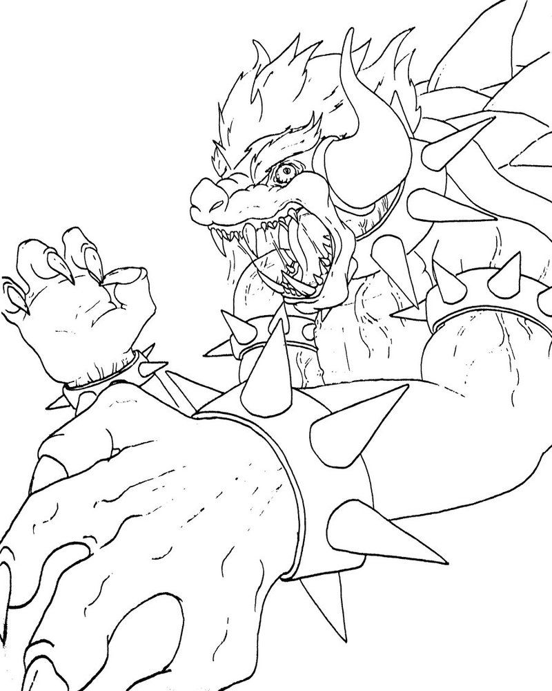 Bowser s Castle Coloring Page Page For All Ages Coloring Nation