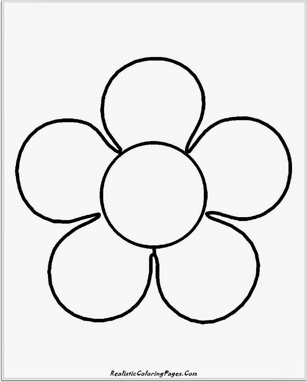 Coloring Pages Simple Flower - High Quality Coloring Pages