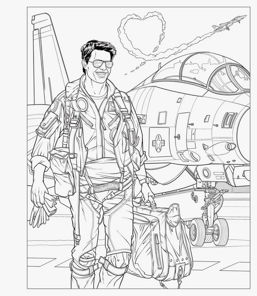 Top Gun Coloring Pages - Coloring Nation