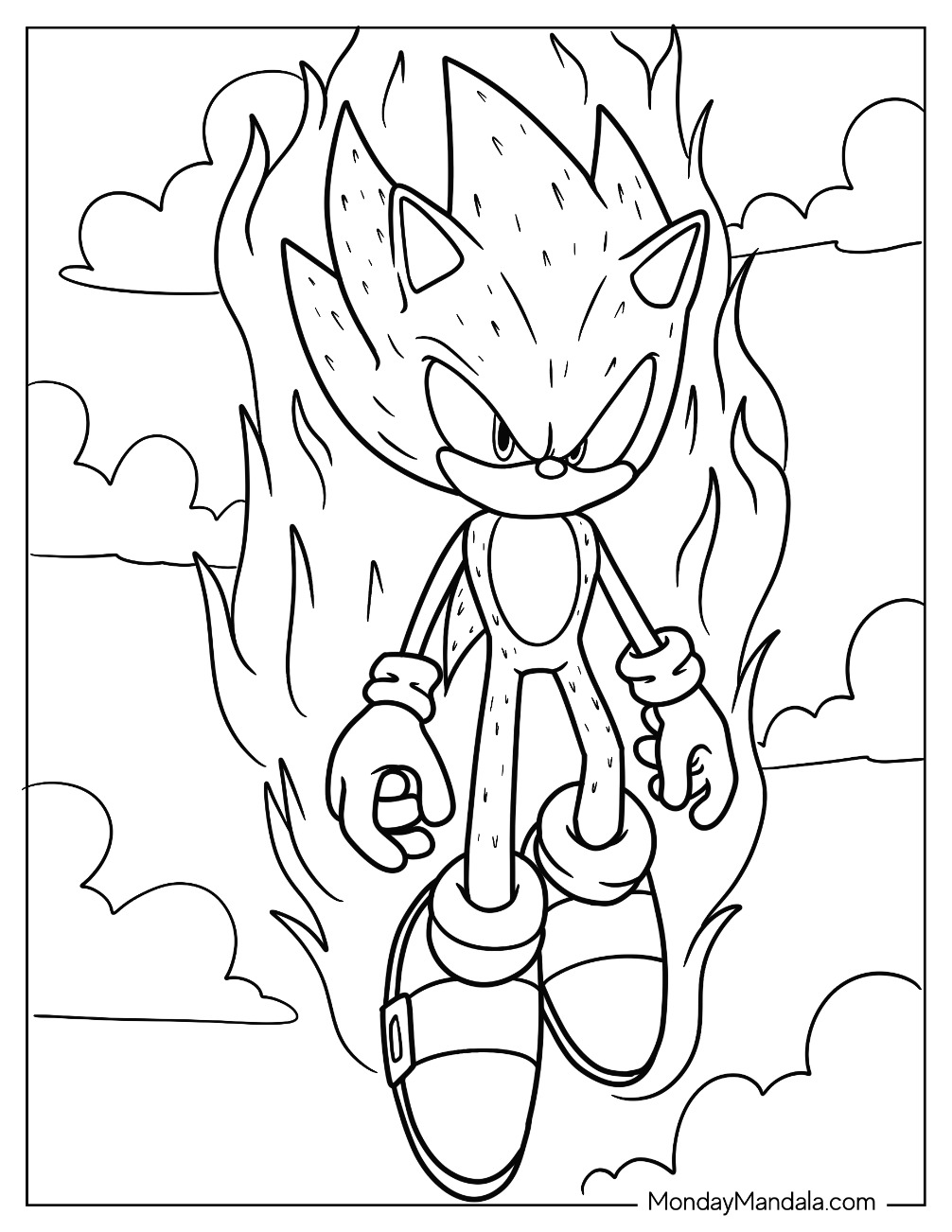 20 Super Sonic Coloring Pages (Free PDF ...